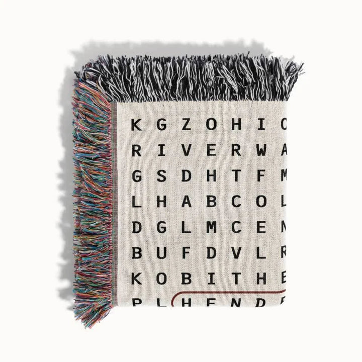 Henderson, Kentucky | Woven Blanket - Word Search Studio™