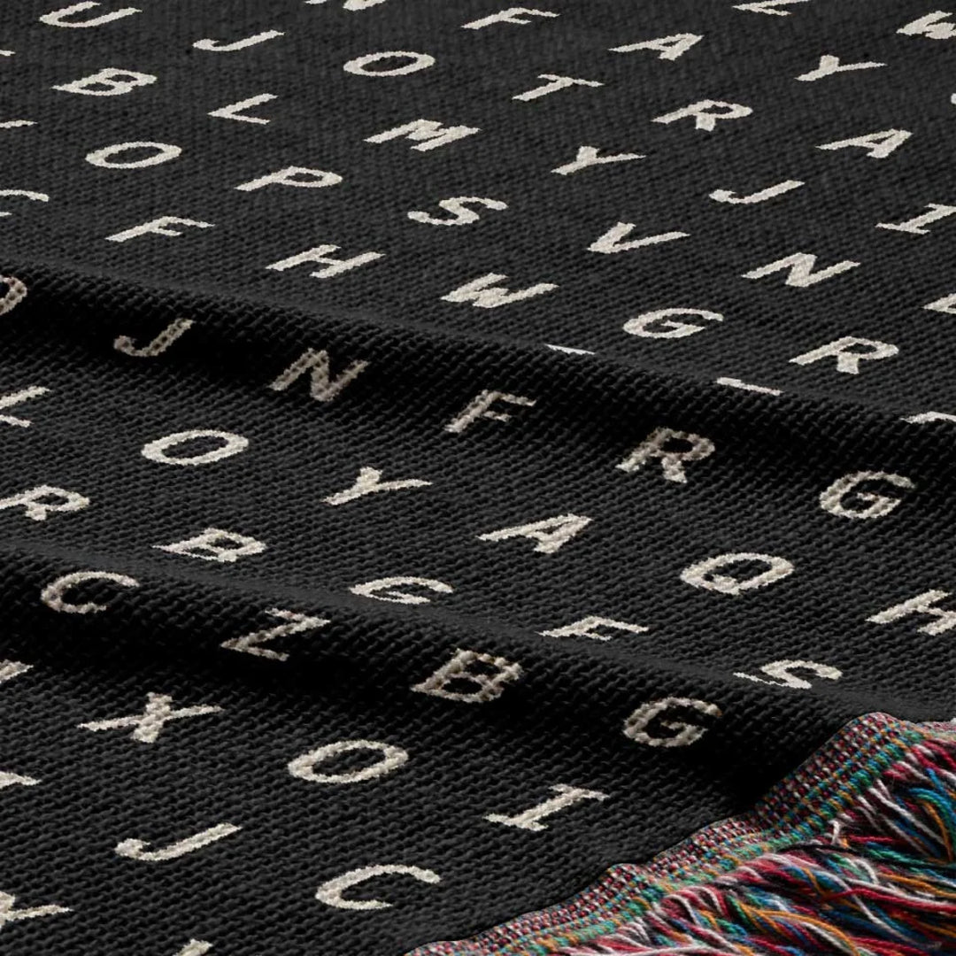 Burlington, Vermont Woven Blanket - Word Search Studio by Designed With Meaning