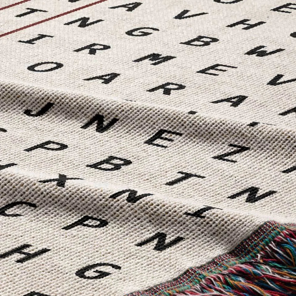 Green Thumb Word Search Studio Woven Throw Blanket, Designed With Meaning
