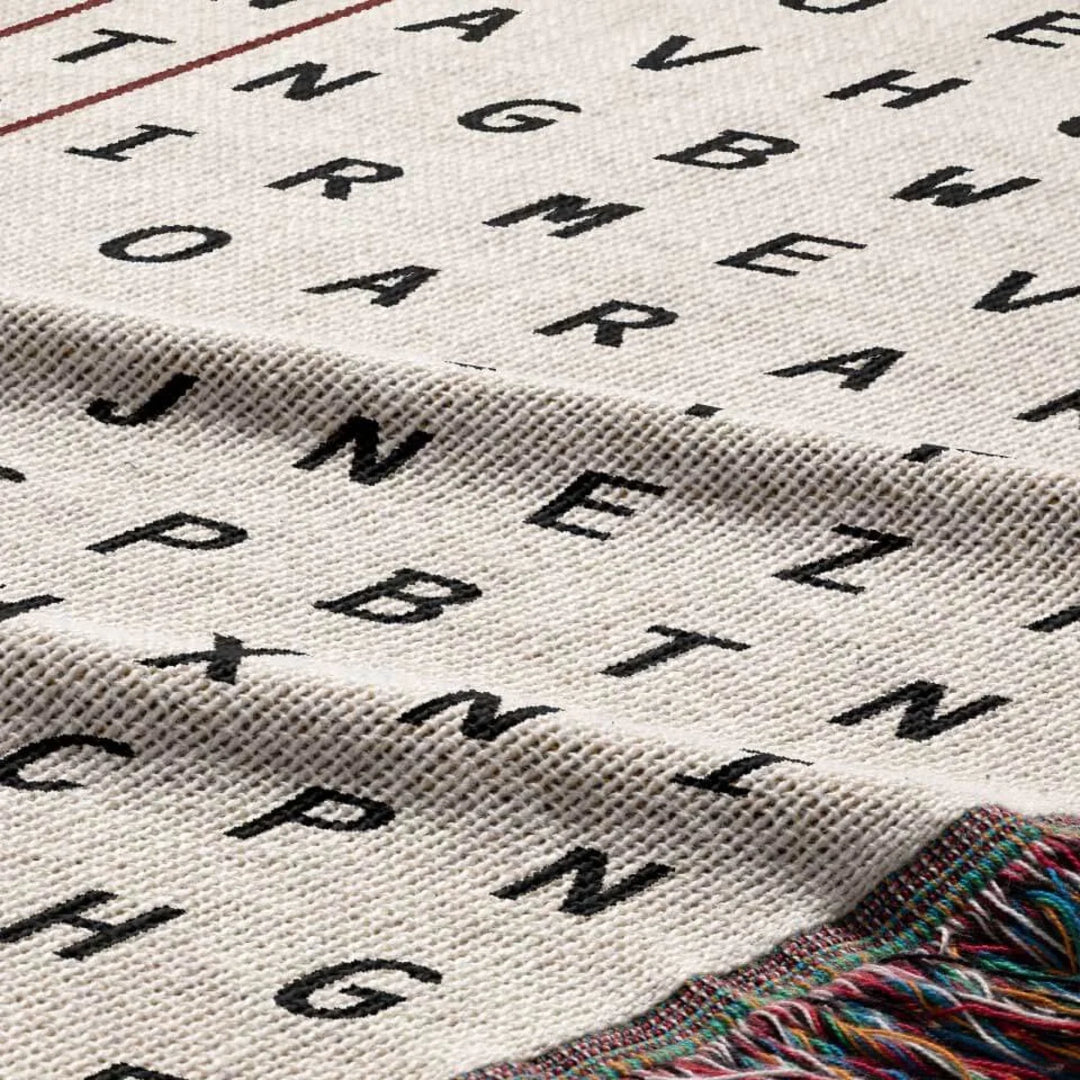 Green Thumb Word Search Studio Woven Throw Blanket, Designed With Meaning