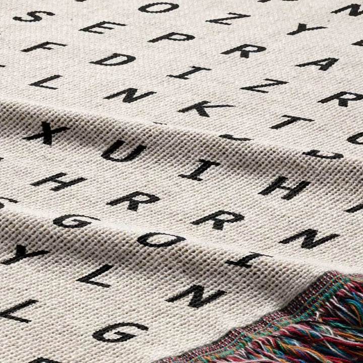 Cherry Pie Word Search Studio Woven Throw Blanket, Designed With Meaning