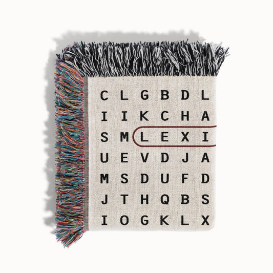 Lexington, Kentucky Woven Blanket - Word Search Studio by Designed With Meaning