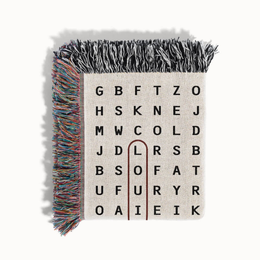 Louisville, Kentucky Woven Blanket - Word Search Studio by Designed With Meaning