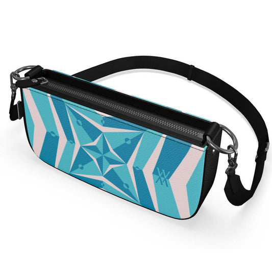 Stella Voyager 25 Box Lagoon, Leather Crossbody Bag, Designed With Meaning