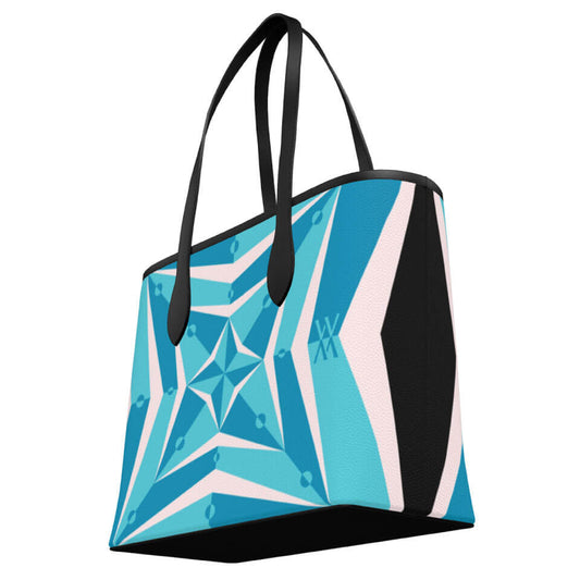 Stella Voyager 35 Tote Lagoon, Leather Tote Bag, Designed With Meaning